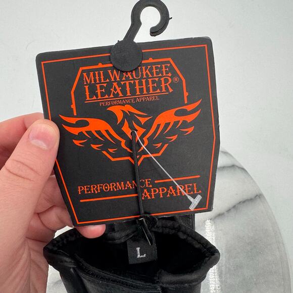 Milwaukee Leather SH247 Men's Black Leather Unlined Driving Gloves - Picture 3 of 7